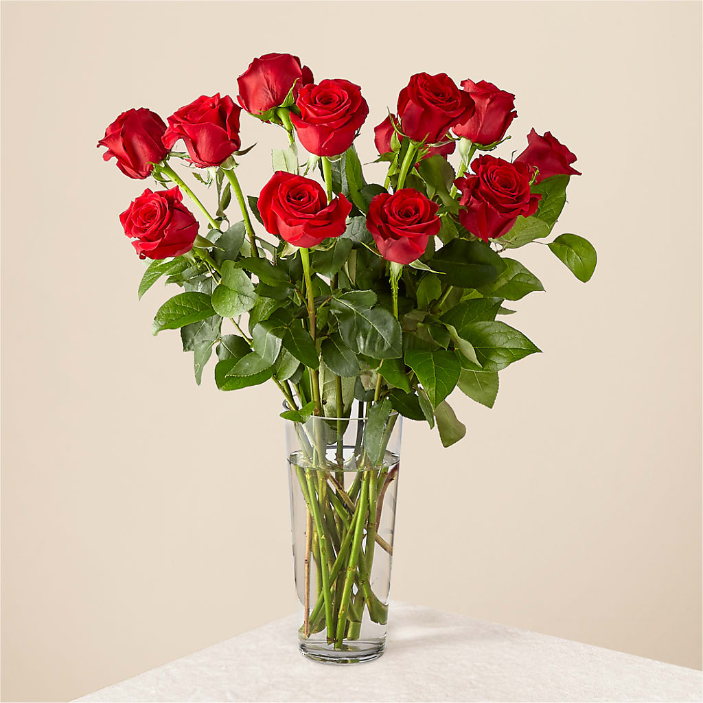 Long Stem Red Rose Bouquet – SADIE'S FLOWER SHOP, Rayne LA