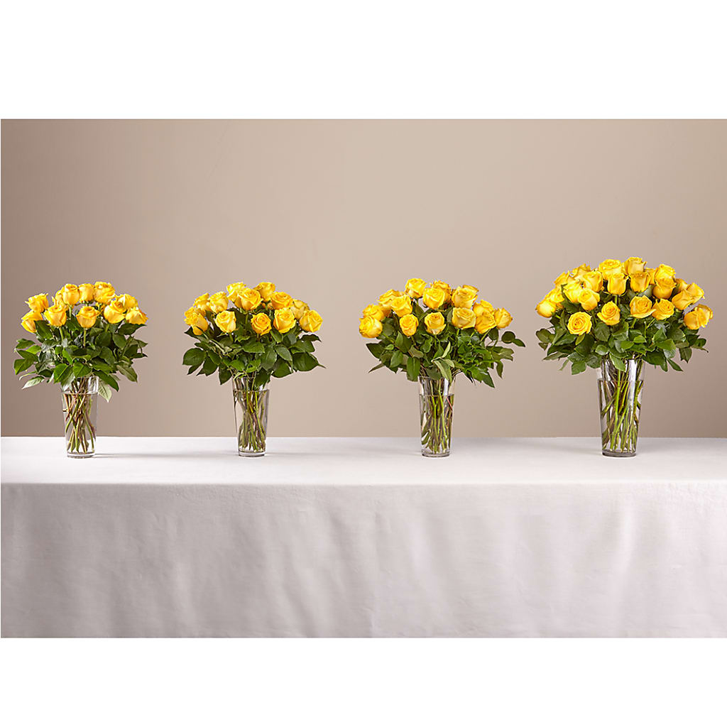 Long Stem Yellow Rose Bouquet – SADIE'S FLOWER SHOP, Rayne LA