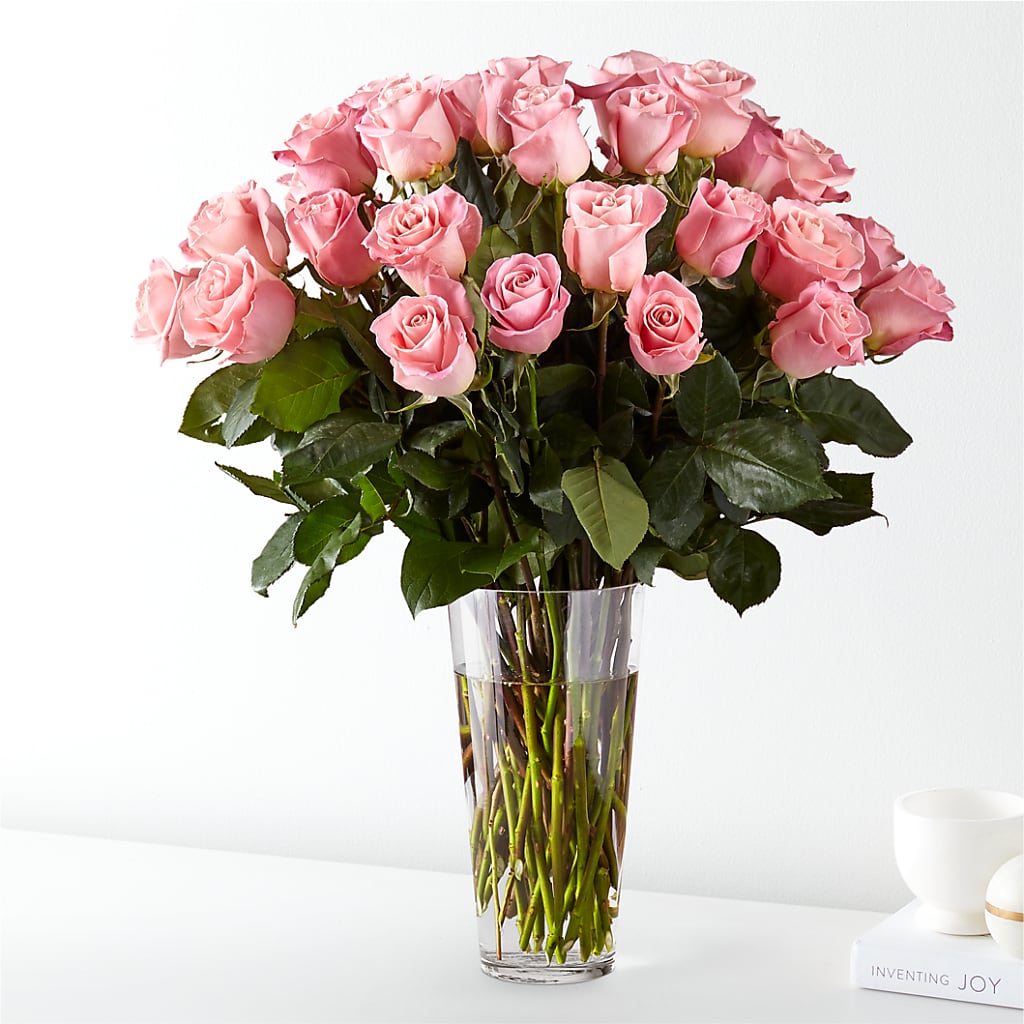 Long Stem Pink Rose Bouquet – SADIE'S FLOWER SHOP, Rayne LA