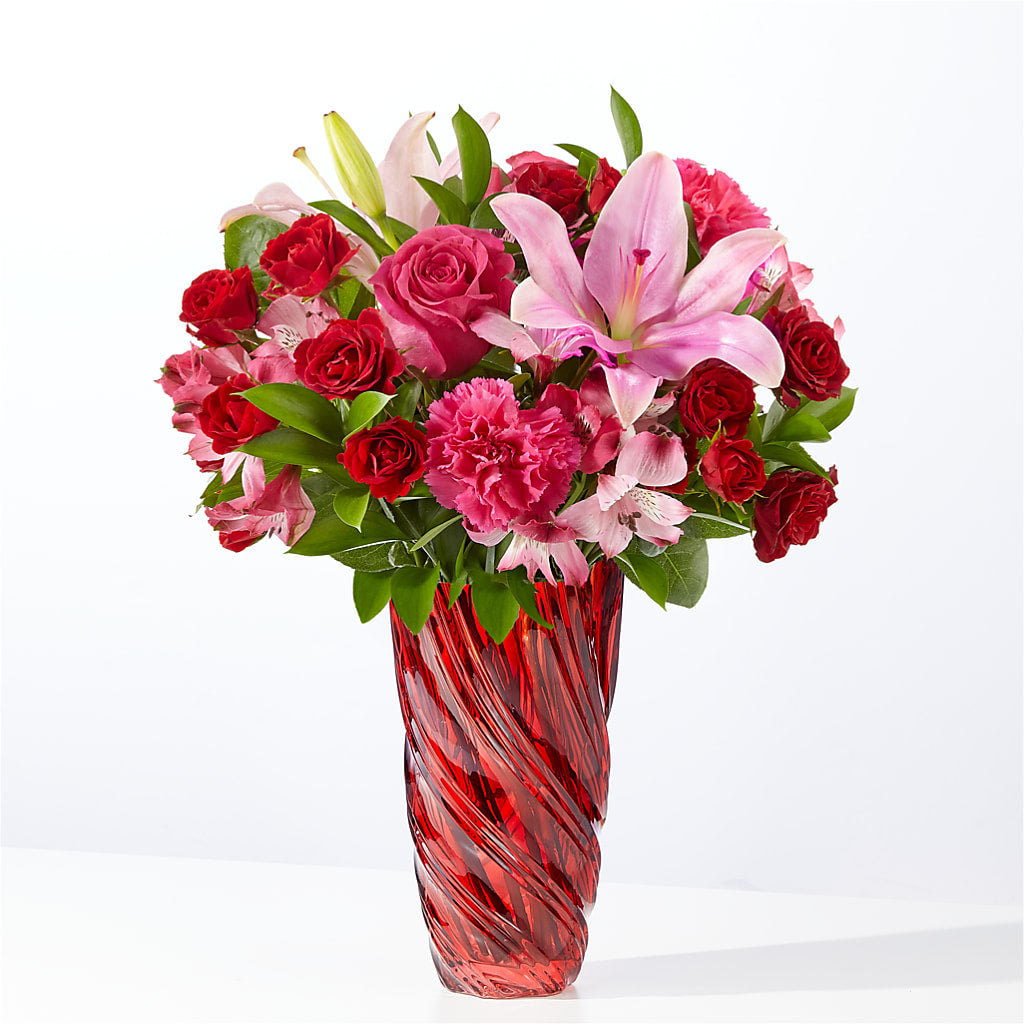 In Love Bouquet with Luxe Swirl Vase – SADIE'S FLOWER SHOP, Rayne LA