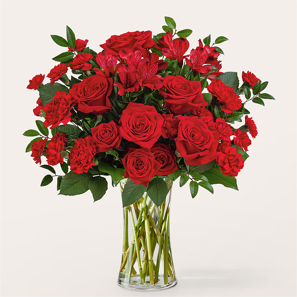 Brilliant Ruby Bouquet – SADIE'S FLOWER SHOP, Rayne LA