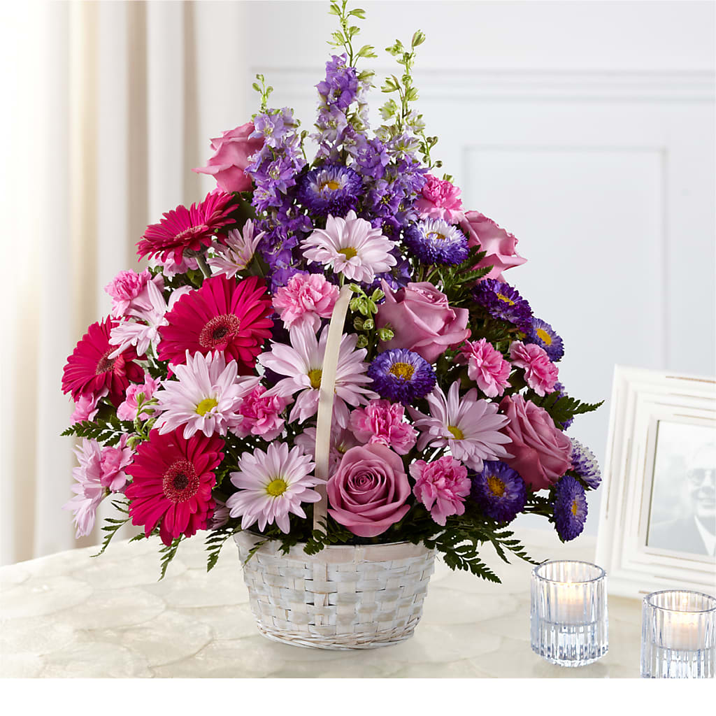 Pastel Peace Basket – SADIE'S FLOWER SHOP, Rayne LA