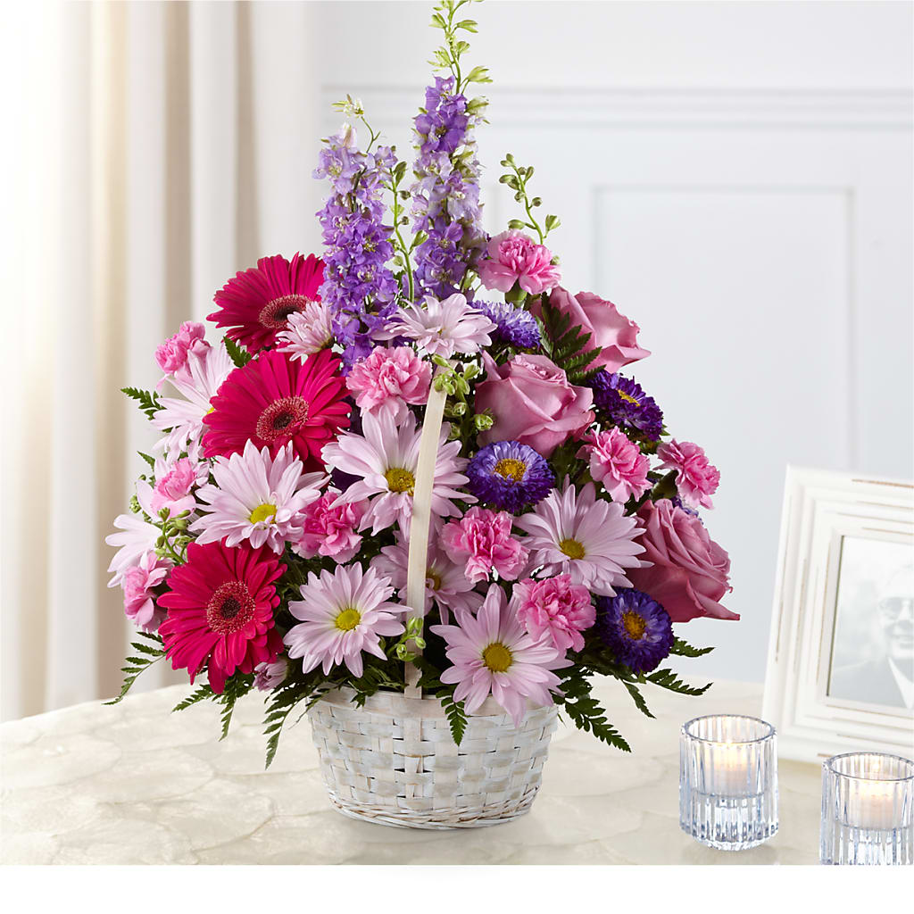 Pastel Peace Basket – SADIE'S FLOWER SHOP, Rayne LA