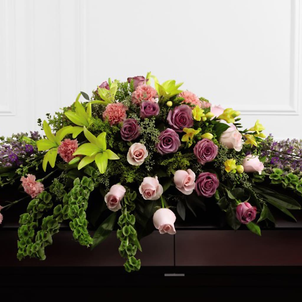 Forever Beloved Casket Spray – SADIE'S FLOWER SHOP, Rayne LA