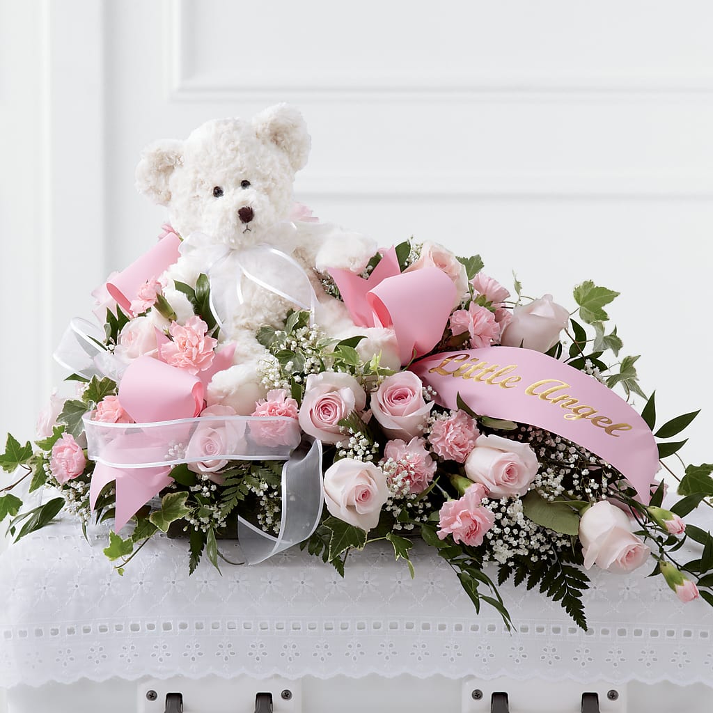 Touch of Sympathy Casket Spray – SADIE'S FLOWER SHOP, Rayne LA