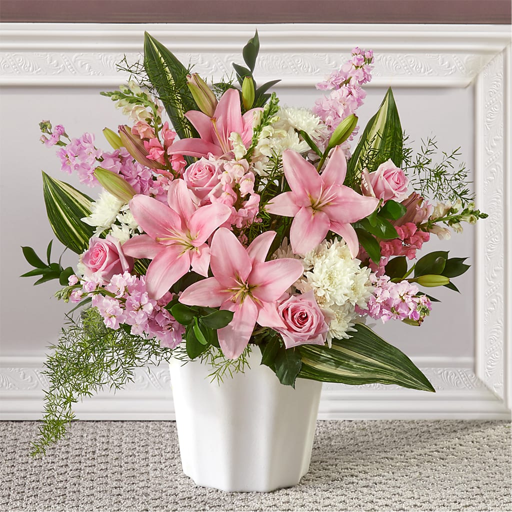 Simply Serene Floor Basket – SADIE'S FLOWER SHOP, Rayne LA