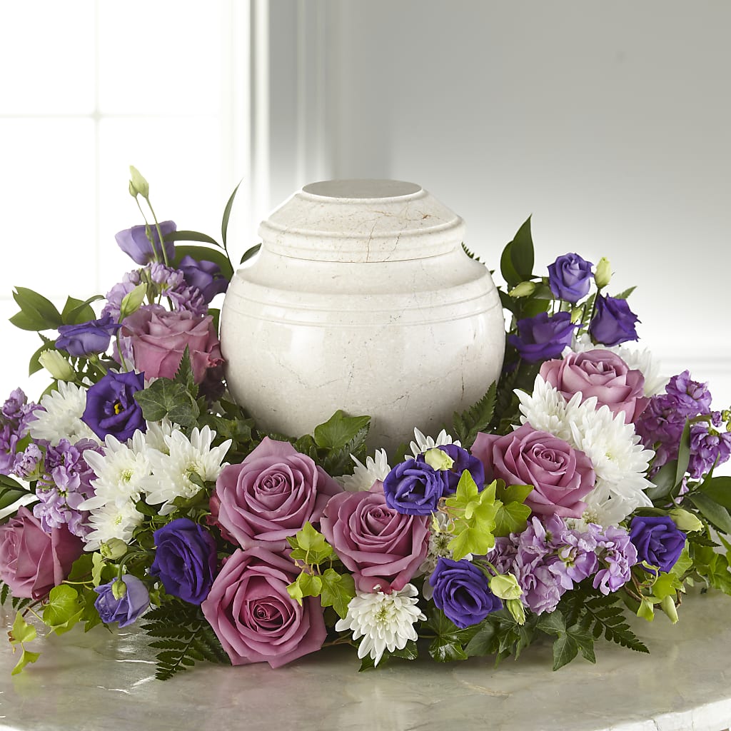 Blooming Sympathy Cremation Adornment – SADIE'S FLOWER SHOP, Rayne LA