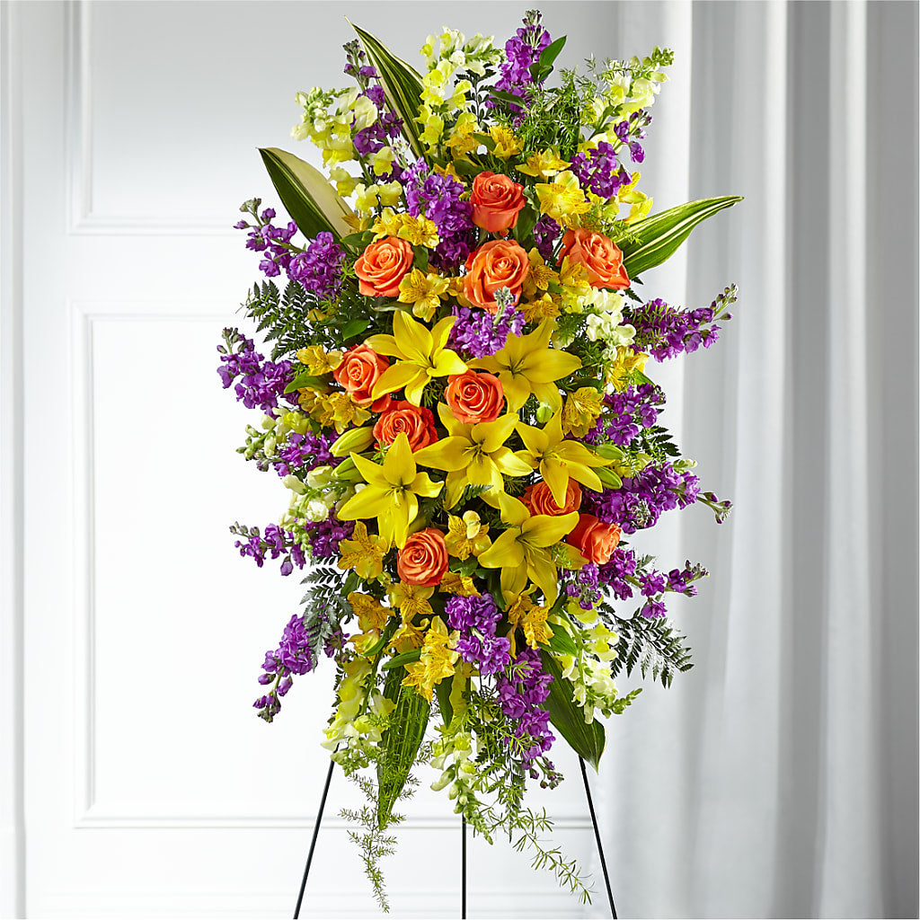 Thoughtful Prayers Standing Spray – SADIE'S FLOWER SHOP, Rayne LA