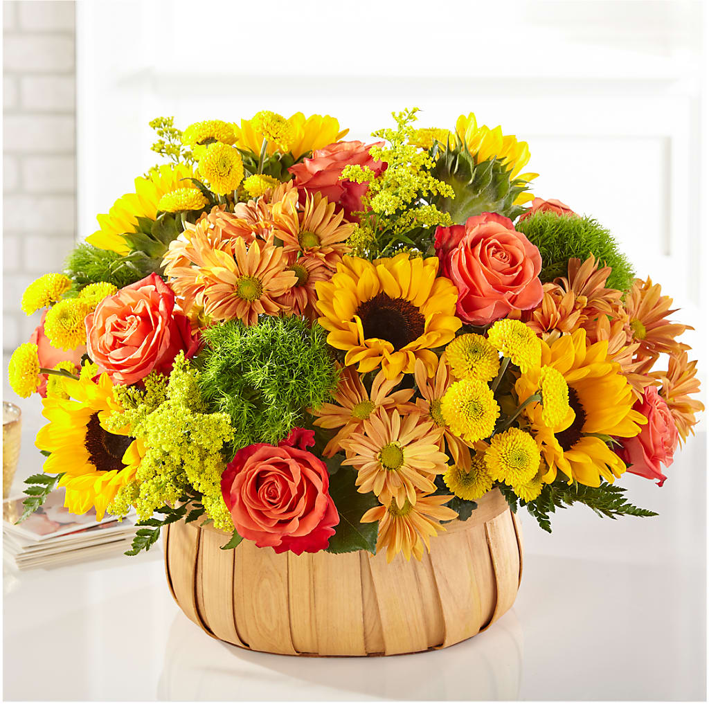 Harvest Sunflower Basket – SADIE'S FLOWER SHOP, Rayne LA