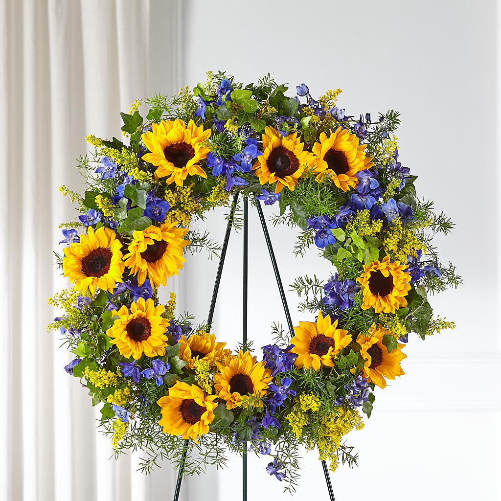 Bright Rays Wreath – SADIE'S FLOWER SHOP, Rayne LA