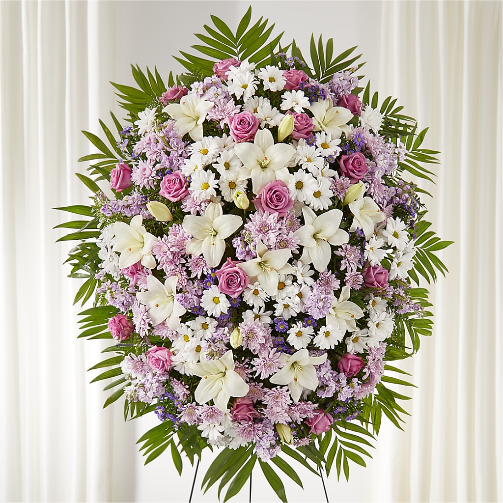 Surrounded by Love Standing Spray – SADIE'S FLOWER SHOP, Rayne LA