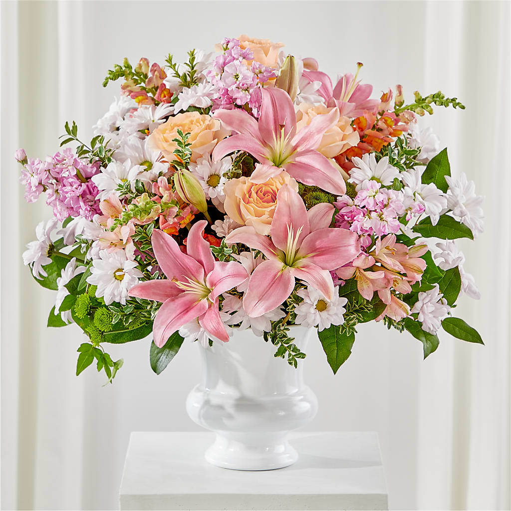 Heartfelt Gesture Urn Arrangement – SADIE'S FLOWER SHOP, Rayne LA