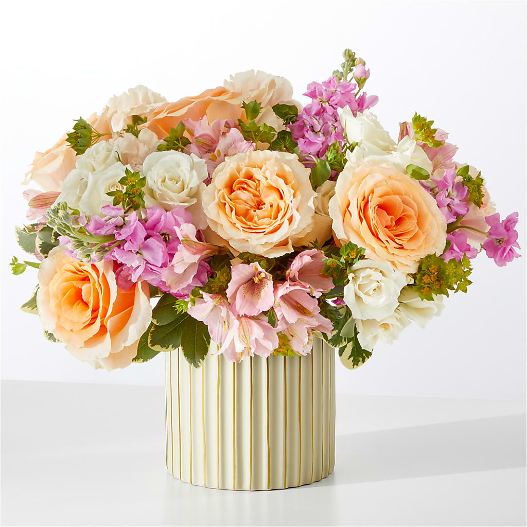 Paradise Bouquet with Ivory Vase – SADIE'S FLOWER SHOP, Rayne LA