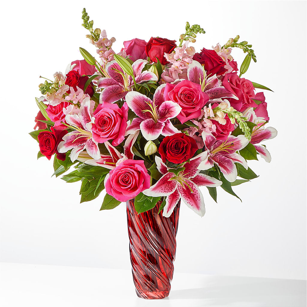 Always You Bouquet with Luxe Swirl Vase – SADIE'S FLOWER SHOP, Rayne LA