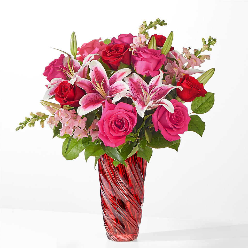 Always You Bouquet with Luxe Swirl Vase – SADIE'S FLOWER SHOP, Rayne LA