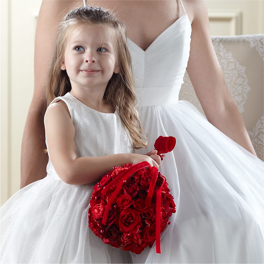 Pure at Heart Flower Girl Arrangement – SADIE'S FLOWER SHOP, Rayne LA