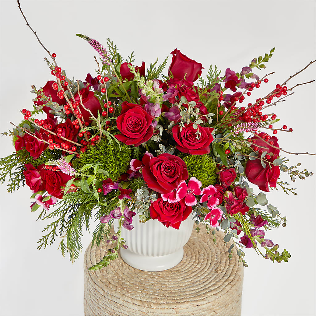 Big Red Bow Bouquet – SADIE'S FLOWER SHOP, Rayne LA