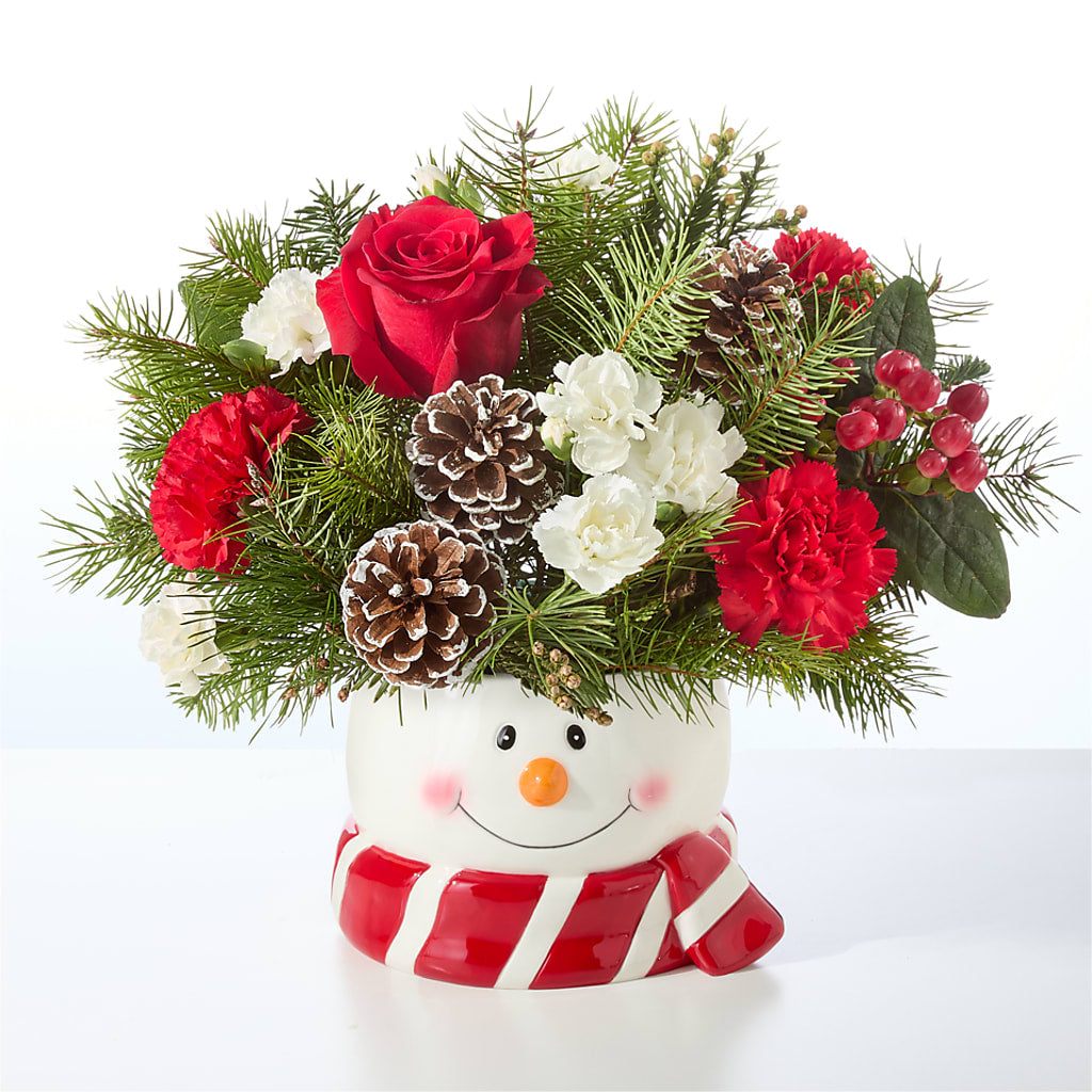 Jolly Snowman Bouquet – SADIE'S FLOWER SHOP, Rayne LA