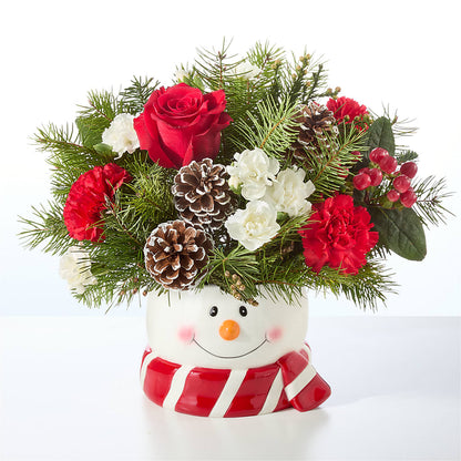 Jolly Snowman Bouquet – SADIE'S FLOWER SHOP, Rayne LA