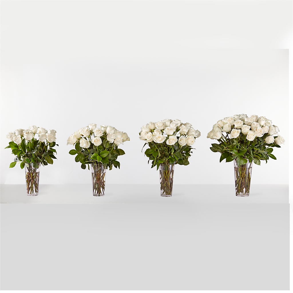 Long Stem White Rose Bouquet – SADIE'S FLOWER SHOP, Rayne LA