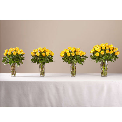 Long Stem Yellow Rose Bouquet – SADIE'S FLOWER SHOP, Rayne LA