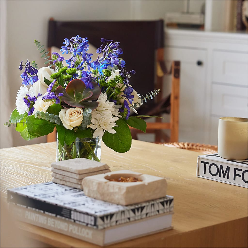 Cerulean Waves Bouquet – SADIE'S FLOWER SHOP, Rayne LA