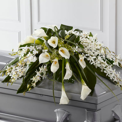 Angel Wings Casket Spray – SADIE'S FLOWER SHOP, Rayne LA