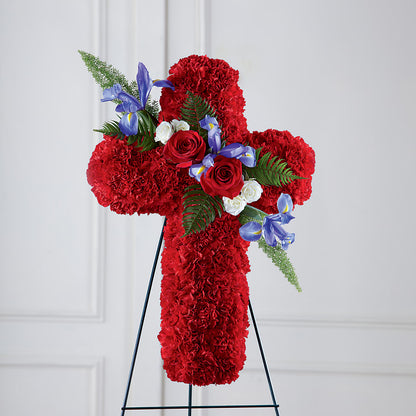 Faithful Hero Floral Cross – SADIE'S FLOWER SHOP, Rayne LA