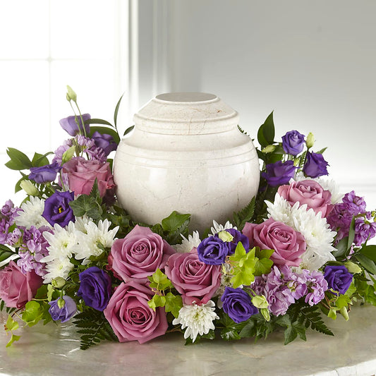 Blooming Sympathy Cremation Adornment – SADIE'S FLOWER SHOP, Rayne LA