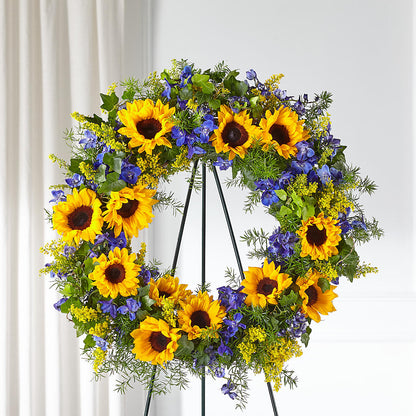 Bright Rays Wreath – SADIE'S FLOWER SHOP, Rayne LA