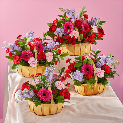 Pink Picnic Basket – SADIE'S FLOWER SHOP, Rayne LA