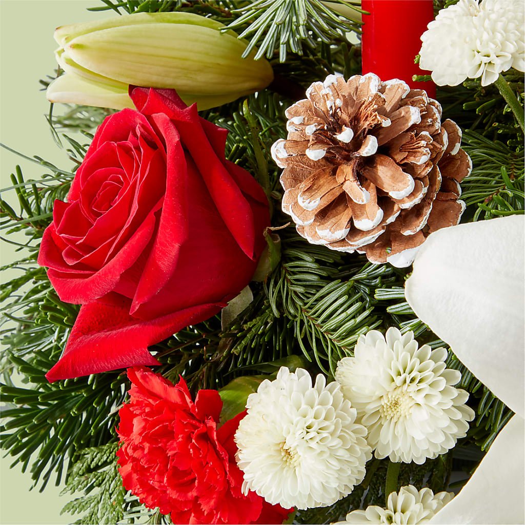 Seasonal Festivities Centerpiece – SADIE'S FLOWER SHOP, Rayne LA