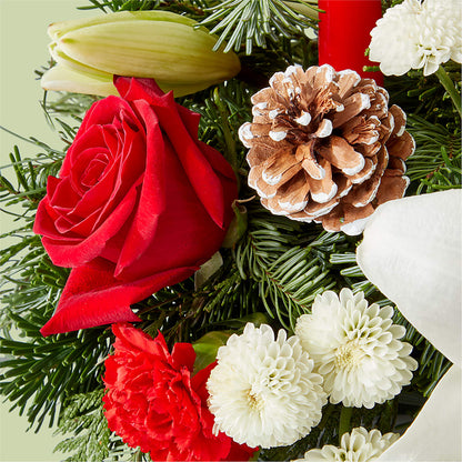 Seasonal Festivities Centerpiece – SADIE'S FLOWER SHOP, Rayne LA