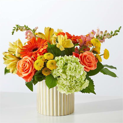 Autumn Sunshine Bouquet with Ivory Vase – SADIE'S FLOWER SHOP, Rayne LA