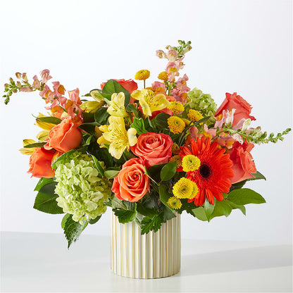 Autumn Sunshine Bouquet with Ivory Vase – SADIE'S FLOWER SHOP, Rayne LA