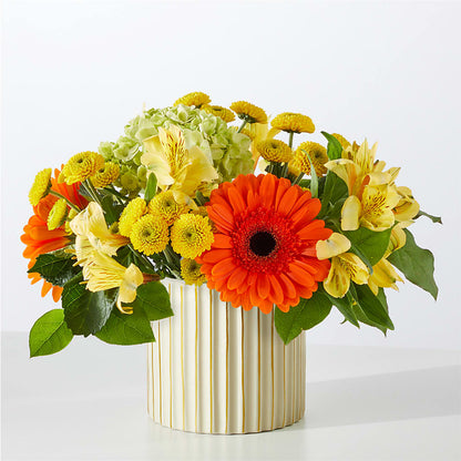Autumn Sunshine Bouquet with Ivory Vase – SADIE'S FLOWER SHOP, Rayne LA