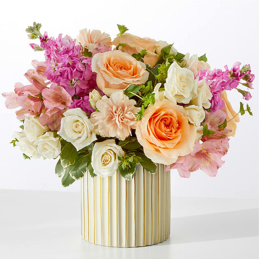 Paradise Bouquet with Ivory Vase – SADIE'S FLOWER SHOP, Rayne LA