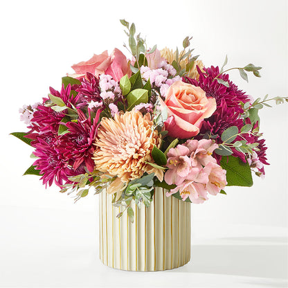 Berry Cobbler Bouquet with Ivory Vase – SADIE'S FLOWER SHOP, Rayne LA