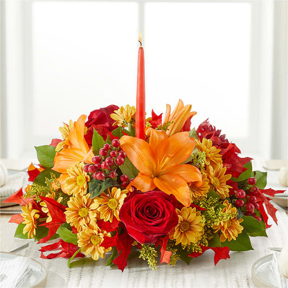 Autumn's Embrace Centerpiece – SADIE'S FLOWER SHOP, Rayne LA